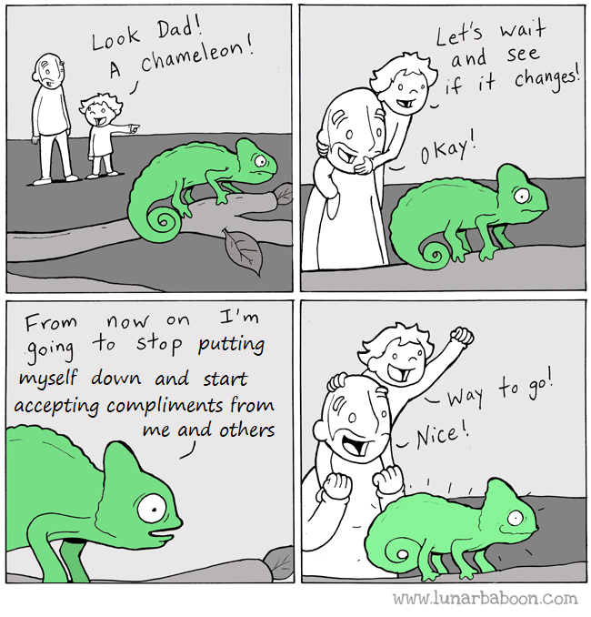 Wholesome memes, Youre Wholesome Memes Wholesome memes, Youre text: Look J O, fro m on 40 s+op putting myself down and start accepting compliments from me and others Lek's and see i 4 i + changes. 30 o www.lunarbaboon.com 