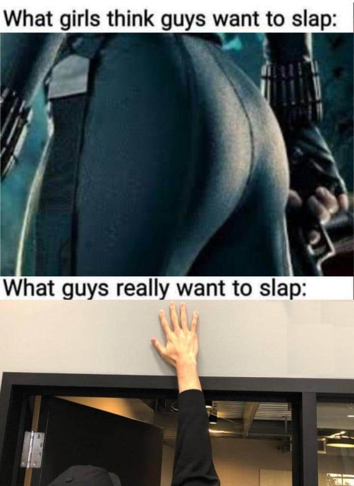Dank, BASS, ASS, THE FUCK, Scarlett Johansson, Anfield Dank Memes Dank, BASS, ASS, THE FUCK, Scarlett Johansson, Anfield text: What girls think guys want to slap: What guys really want to slap: 