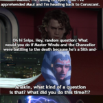 Star Wars Memes Prequel-memes, Anakin, Ahsoka, Windu, Jedi, Maul text: Master, I