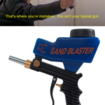 Star Wars Memes Prequel-memes, Anakin, Sandgun text: Your puny blaster is no rrta*é.h thé .power ofÅthe dark side! That