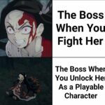 Anime Memes Anime, Trust, FMA text: The Boss When You Fight Her The Boss When You Unlock Her As a Playable Character  Anime, Trust, FMA