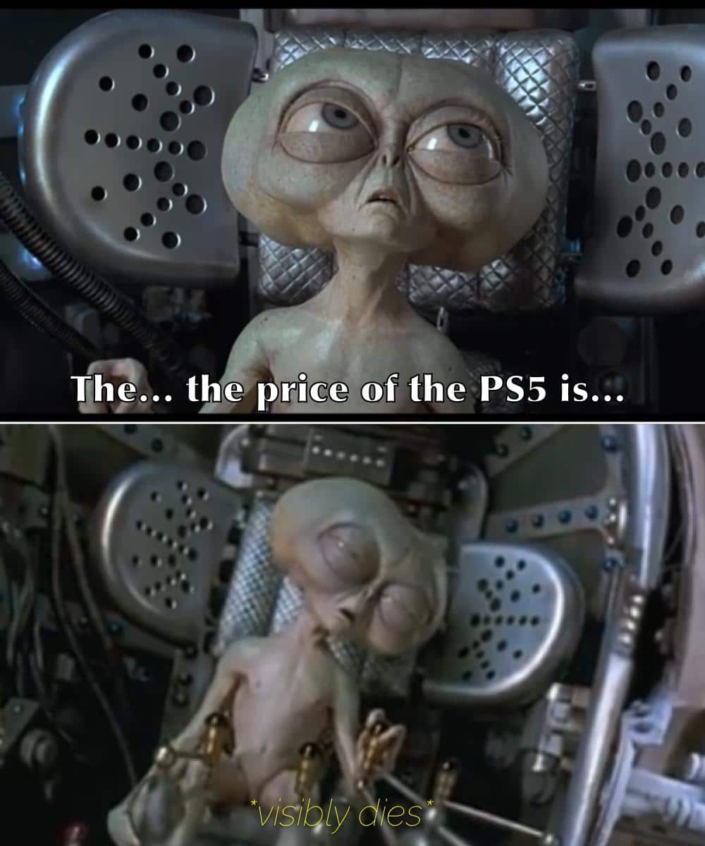 Funny, PS5, PC, USD, Shrek, Xbox other memes Funny, PS5, PC, USD, Shrek, Xbox text: _ type price of the PS5 is... The 
