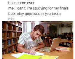 Wholesome memes,  Wholesome Memes Wholesome memes,  text: bae: come over me: i can't, iim studying for my finals bee: okay, good luck do your best 