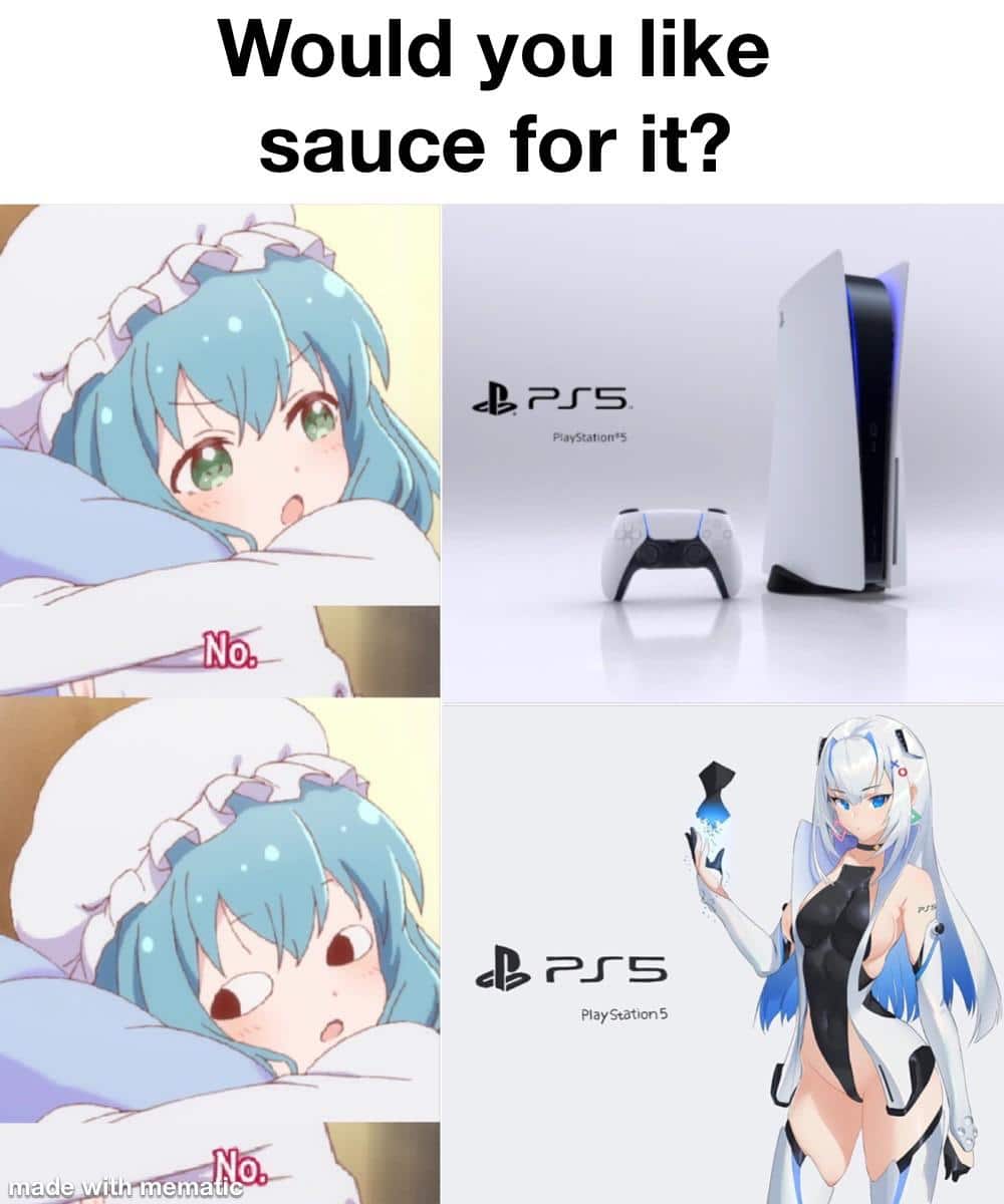 Anime,  Anime Memes Anime,  text: would you like sauce for it? 
