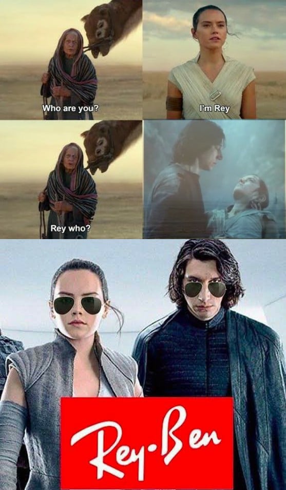 Sequel-memes, Rey Ben Star Wars Memes Sequel-memes, Rey Ben text: _øWho are you?' Rey tl@Rpy 