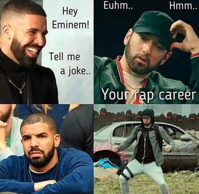 Cringe, Eminem cringe memes Cringe, Eminem text: Euhm.. Hey Eminem! Tell me a joke.. You Hmm.. p career 