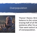 Avengers Memes Thanos, My Planet Earth text: Overpopulation Thanos