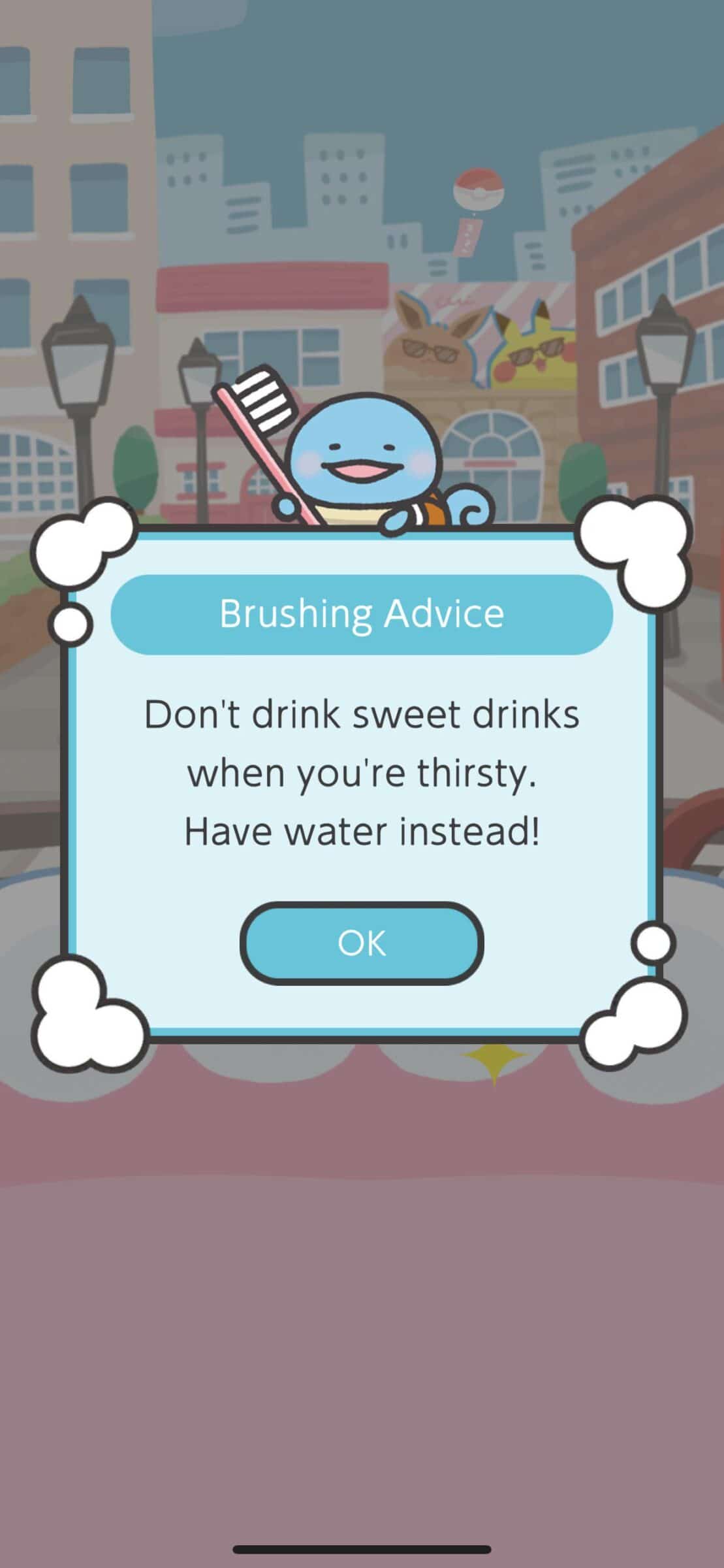 Water, Squirtle, Bulbasaur, Pokemon, Charmander Water Memes Water, Squirtle, Bulbasaur, Pokemon, Charmander text: Brushing Advice Don't drink sweet drinks when you're thirsty. Have water instead! OK 