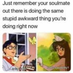 Wholesome Memes Wholesome memes, Finally text: Just remember your soulmate out there is doing the same stupid awkward thing you