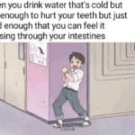Water Memes Water,  text: when you drink water that
