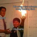 other memes Funny, Miss Universe, Aliens, World Series, World, Universe text: Winning missuniverse every fucking time Aliens Humans  Funny, Miss Universe, Aliens, World Series, World, Universe