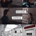 Star Wars Memes Sequel-memes,  text: Thank you. My back feels so much better! Try sleeping on the floor for a few days. Try our Traction . :  Sequel-memes, 