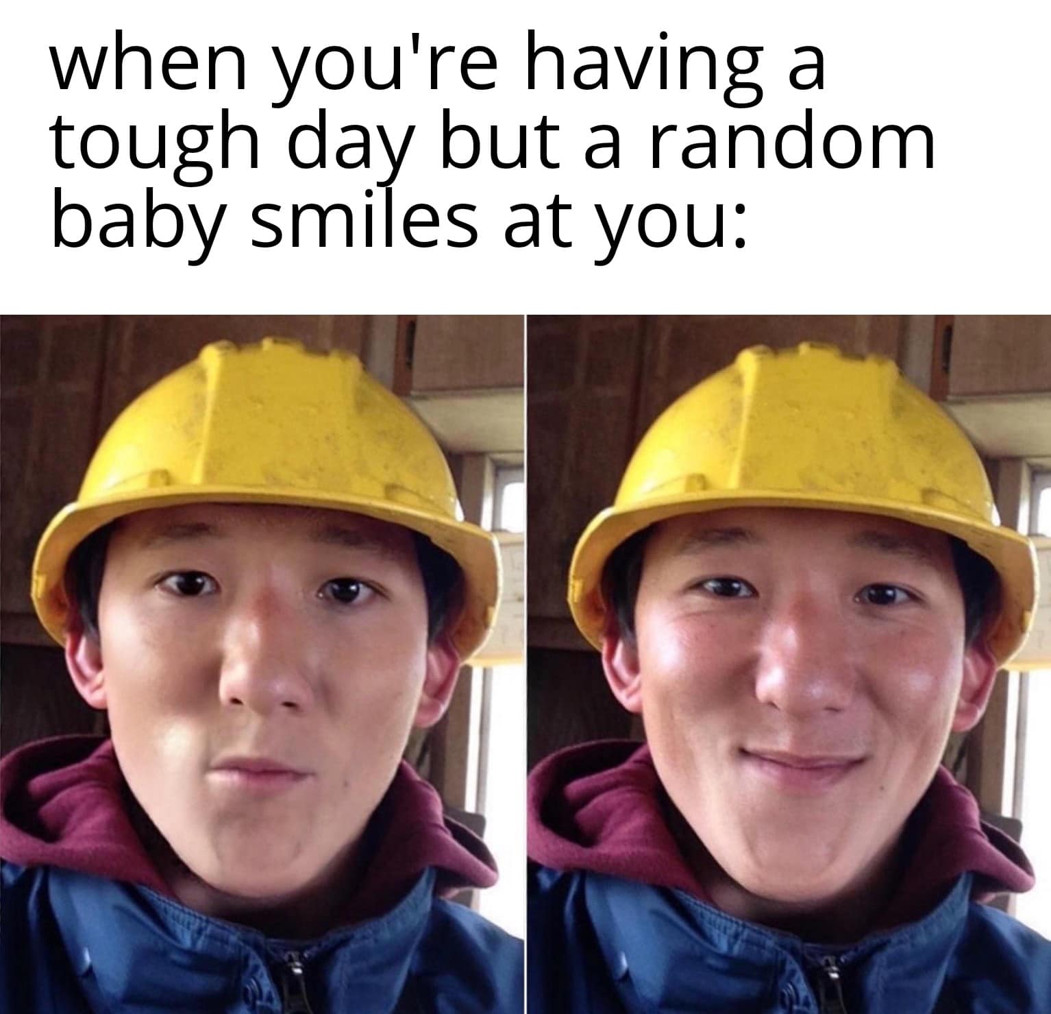 Wholesome memes, Markiplier, ThunderingSacks, Please, Builder Wholesome Memes Wholesome memes, Markiplier, ThunderingSacks, Please, Builder text: when you're having a tough day but a random baby smiles at you: 