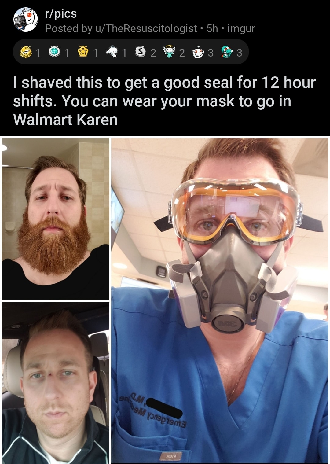 History, Hitler History Memes History, Hitler text: r/pics Posted by u/TheResuscitologist • 5h • imgur I shaved this to get a good seal for 12 hour shifts. You can wear your mask to go in Walmart Karen 