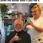 Dank Memes Dank, Harold text: when the barber asks if you like it  Dank, Harold