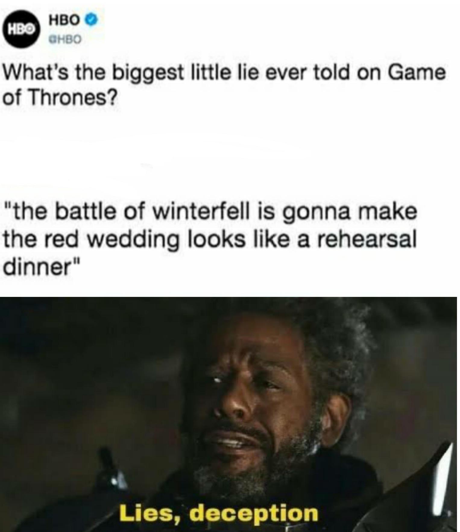 D-n-d,  Game of thrones memes D-n-d,  text: HBO O at-ABO What's the biggest little lie ever told on Game of Thrones? 