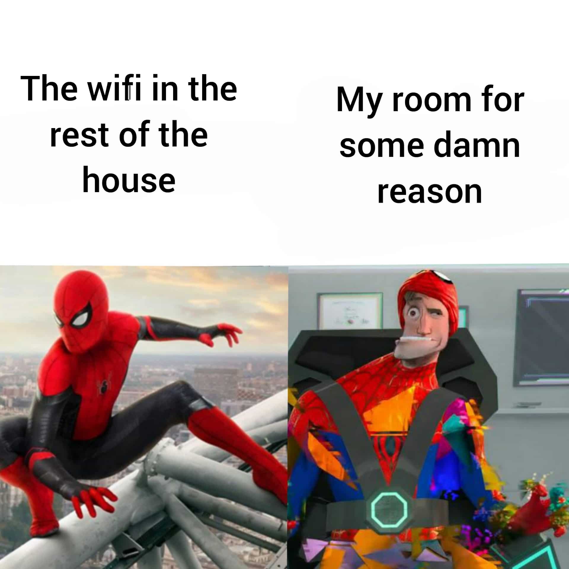 Dank, PC, Mbps, Laughs, Ethernet Dank Memes Dank, PC, Mbps, Laughs, Ethernet text: The wifi in the rest of the house My room for some damn reason 