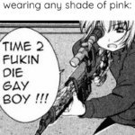 other memes Funny, SVD Dragunov, Pink, WgXcQ, Visit, Searched Images text: When boomers see a male wearing any shade of pink: TIME 2 FUZIN Die COY ade with e  Funny, SVD Dragunov, Pink, WgXcQ, Visit, Searched Images