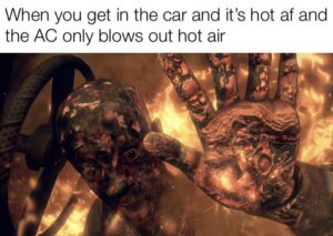 other memes Funny, BO2, Arizona, Australia, Middle East, II text: When you get in the car and it's hot af and the AC only blows out hot air