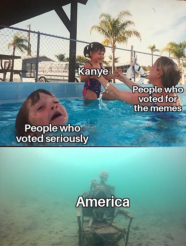 Dank, Biden, Trump, America, TLDR, Putin Dank Memes Dank, Biden, Trump, America, TLDR, Putin text: Kanyei People who .voted seriously America people who voted for the memes 
