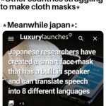 other memes Funny, China, America, Japanese, Darth Vader, Bane text: *Other countries struggling to make cloth masks* *Meanwhile japan*