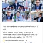 Water Memes Water, Thought text: Water sommelier Meet the sommelier who tastes water instead of wine Martin Riese is part of a very small pool of sommeliers who have made a profession out of tasting and judging water. Mar 12, 2019 National Geographic > features Meet water sommelier Martin Riese - National Geographic  Water, Thought