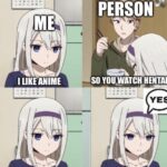 Anime Memes Anime, Mom text: I UKE
