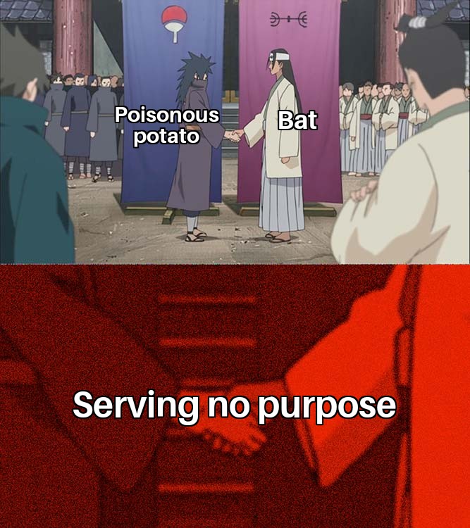 Minecraft, Bats, Poisonous, Bat minecraft memes Minecraft, Bats, Poisonous, Bat text: Poisonous potato Serving no purpose 