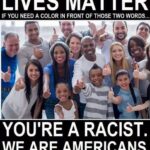 boomer memes Political,  text: LIVES MATTER IF YOU NEED A COLOR IN FRONT OF THOSE TWO WORDS... YOU