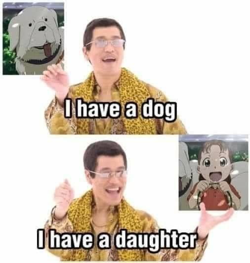 Anime, Alchemist Anime Memes Anime, Alchemist text: I have a dog V. I Lave a(daughter• 