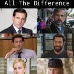 other memes Funny, Angela, Joel, Br, Steve Carell, Carell text: A Beard Makes All The Difference 