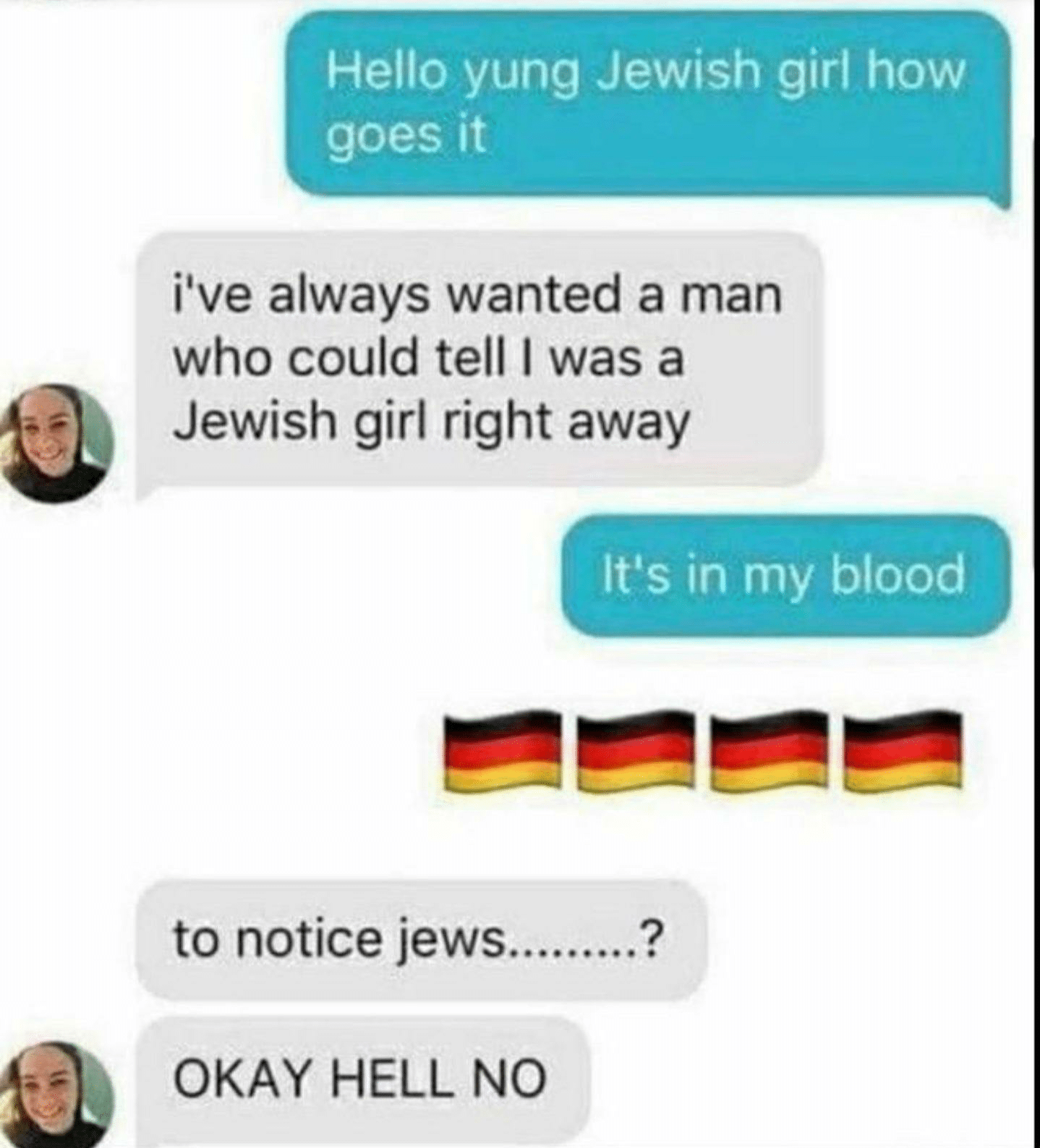 Hold up, Wheel, Spin, HolUp, German, Thanks Dank Memes Hold up, Wheel, Spin, HolUp, German, Thanks text: Hello yung Jewish girl how goes it iive always wanted a man who could tell I was a Jewish girl right away It's in my blood to notice jews OKAY HELL NO 