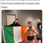 Wholesome Memes Wholesome memes, Drake, Conor, McGregor, UFC, Irish text: When you tryin to corral your son after bath time but he keep showin you all the moves he learned in karate class today...  Wholesome memes, Drake, Conor, McGregor, UFC, Irish