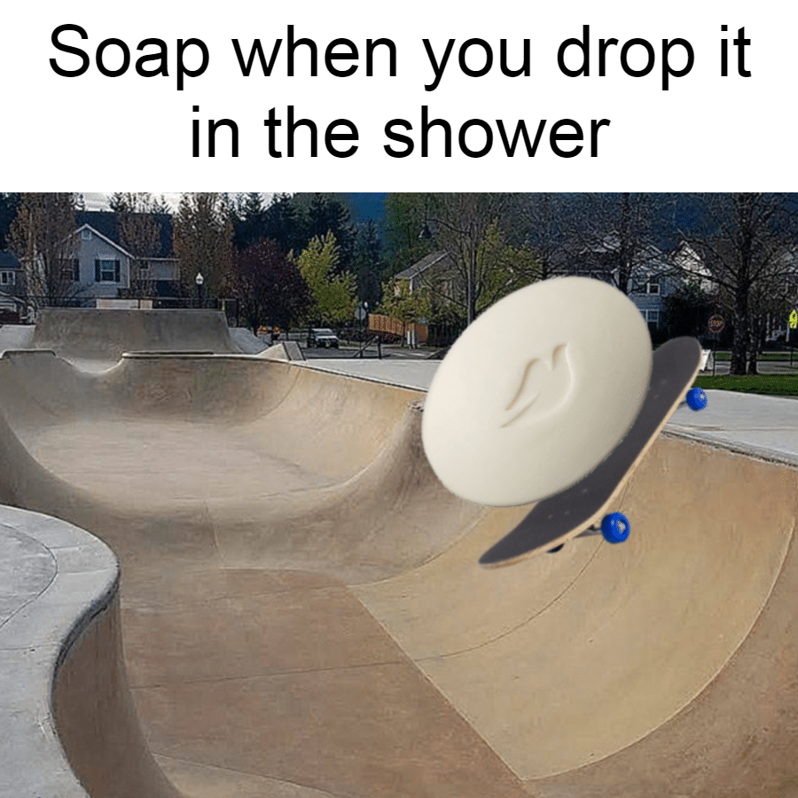 Dank,  Dank Memes Dank,  text: Soap when you drop it in the shower 