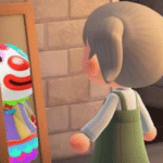 Looking at clown in mirror Gaming meme template blank