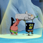 Spongebob and Patrick carrying Squidward Spongebob meme template blank