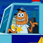Spongebob cops pointing Spongebob meme template blank