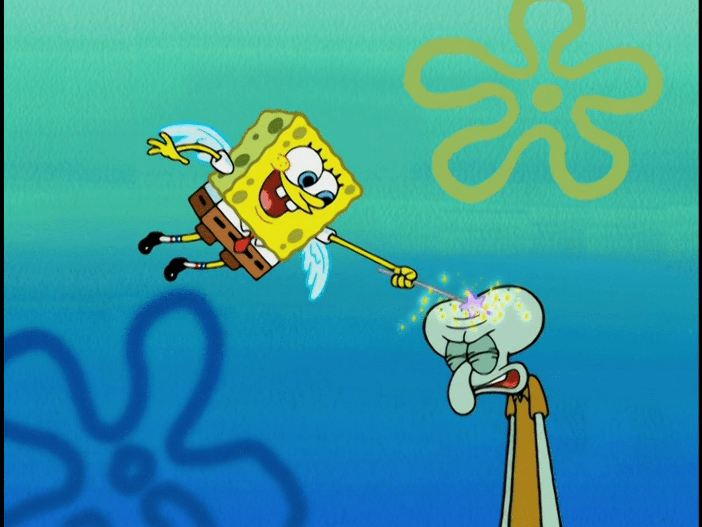 Meme Generator - Spongebob Angel touching Squidward - Newfa Stuff.