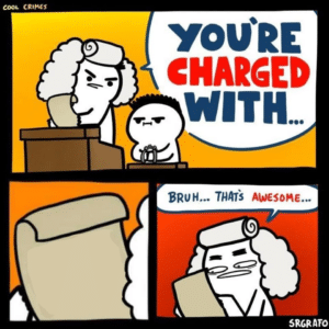 Youre charged with comic (blank) Holding meme template