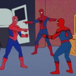 Meme Generator – Three Spiderman pointing at each other