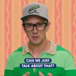 Steve 'Can we just talk about that' TV meme template blank  TV, Steve, Blues Clues, Wholesome, Talking, Asking