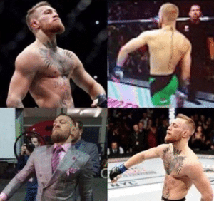 Connor McGregor being cocky Being meme template