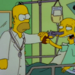 Homer pointing gun at Mr. Burns Simpsons meme template blank  Simpsons, Homer, Pointing, Gun, Holding, Threatening, Mr. Burns, Vs