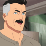 Omni-man "That's the neat thing, you don't" (blank) TV meme template blank  TV, Omni-man, Rejecting, Invincible, Pointing
