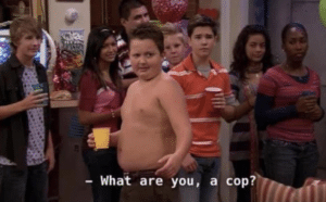 Gibby ‘What are you a cop?’ Angry meme template