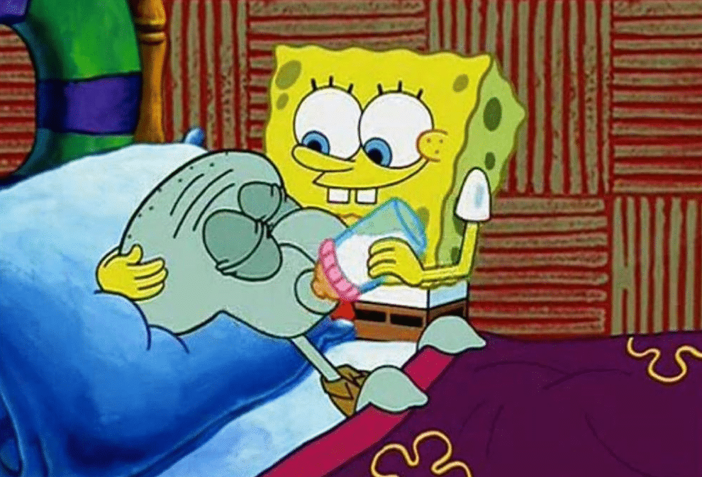 Meme Generator Spongebob feeding Squidward milk Newfa Stuff