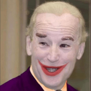 Biden as a clown Biden meme template