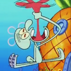 Squidward Tongue Helicopter Spongebob meme template