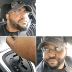 Black man reversing car Black Twitter meme template blank  Black Twitter, Seeing, Reaction, Reversing, Car, Turning, Around, Backing