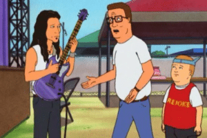 Hank Hill you’re not making Christianity better, you’re just making rock n’ roll worse Roll meme template